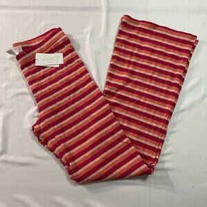 NWT L*Space Paloma Pant Medium Fresh Squeezed Stripe Ribbed Knit Flare Lounge
